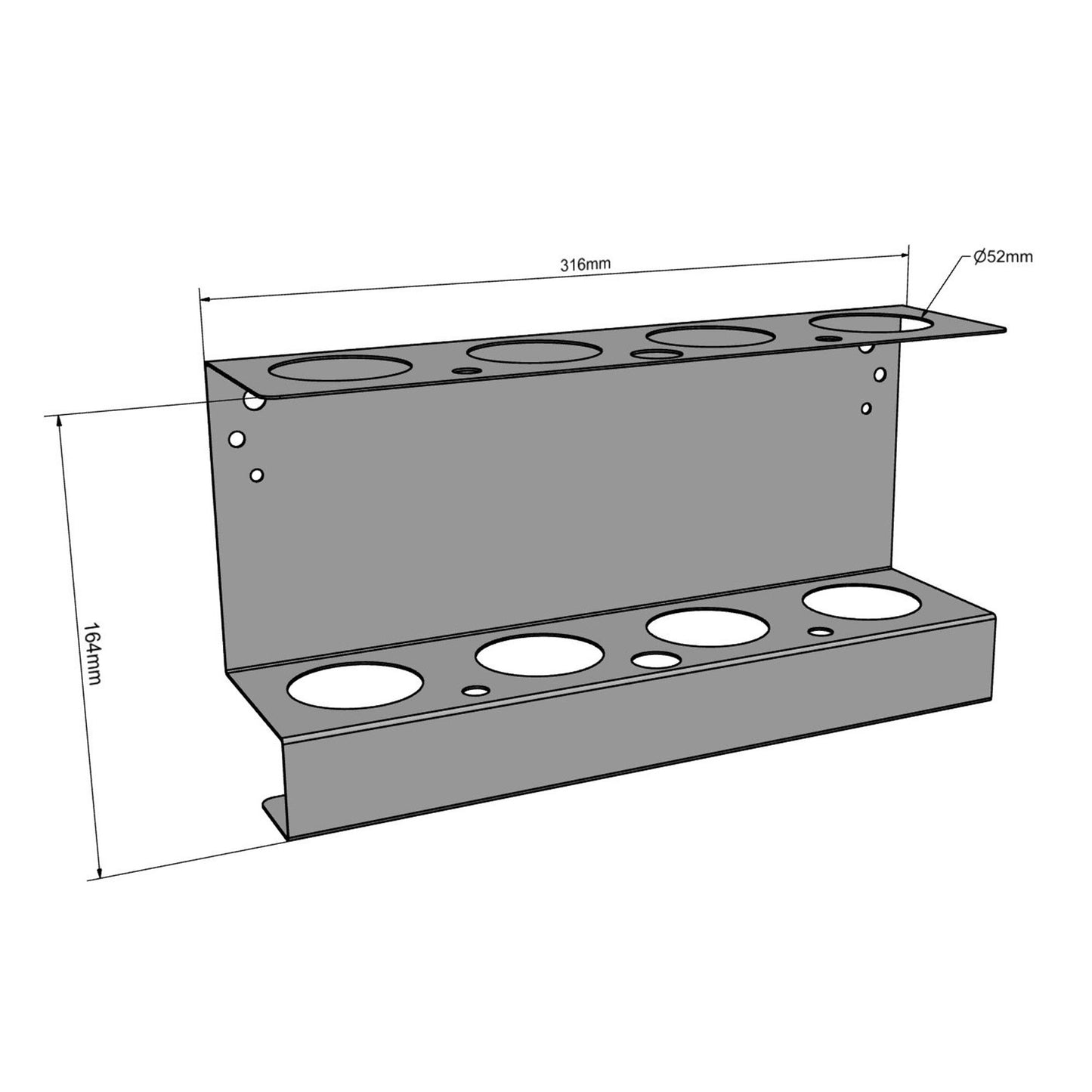 Sealant/ Caulk Tube Holder - 4 Location