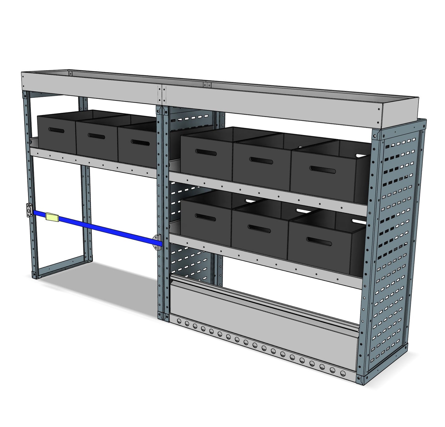 BK001 offside eurobin shelving unit