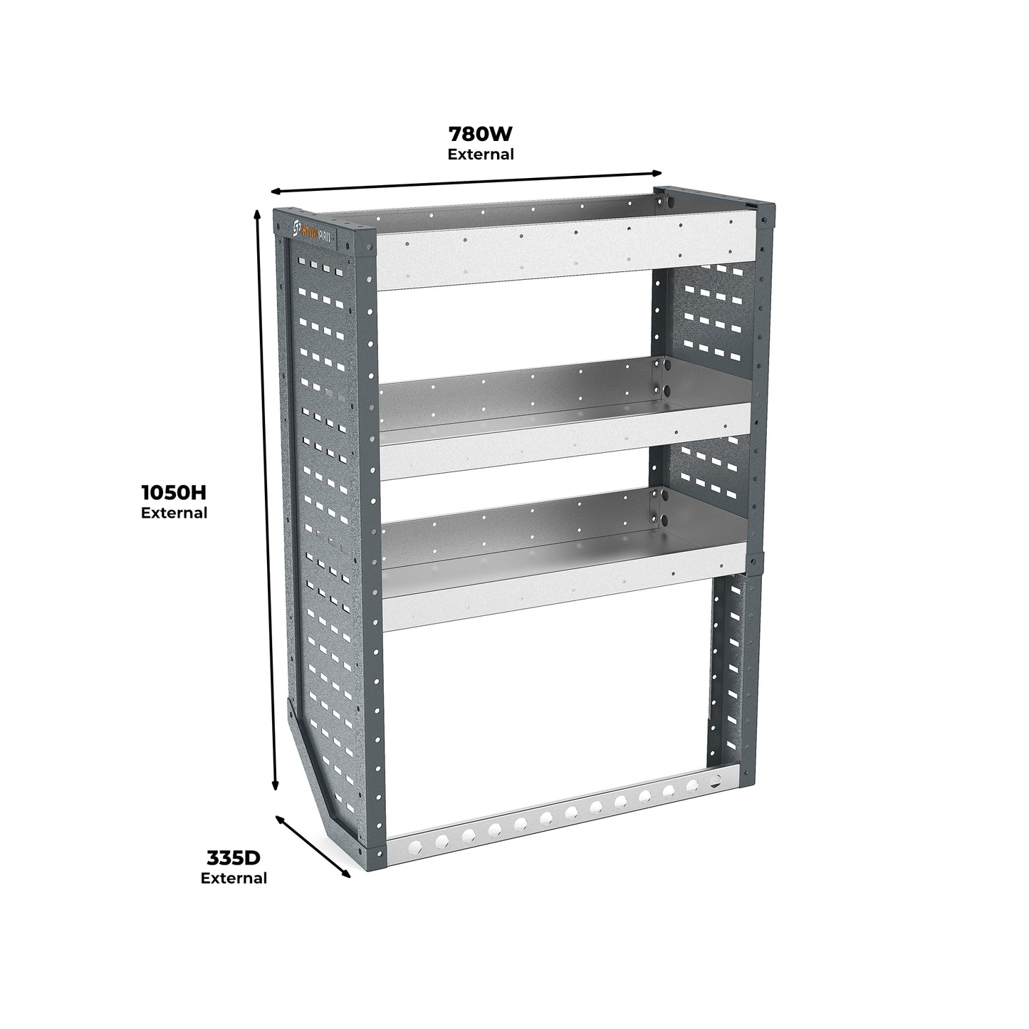 Citroen Dispatch (2016 - Onwards) Compact (XS) Panel Van - Full Racking Kit - 01