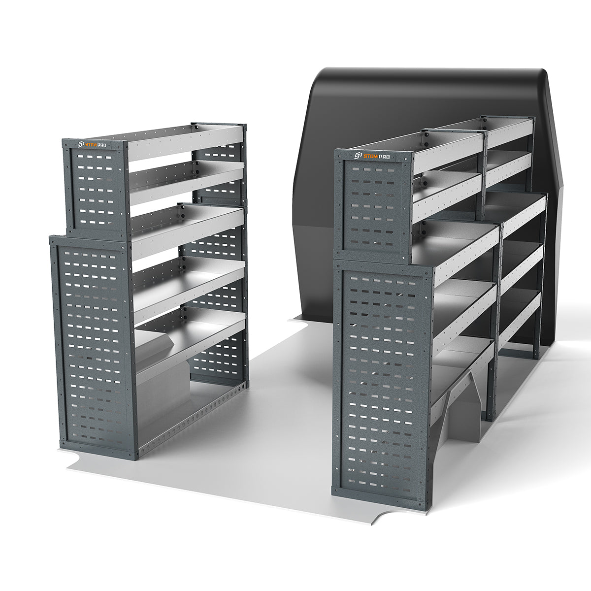 Ford Transit (2014 - Onwards) L2H2/H3 Panel Van - Full Racking Kit - 01