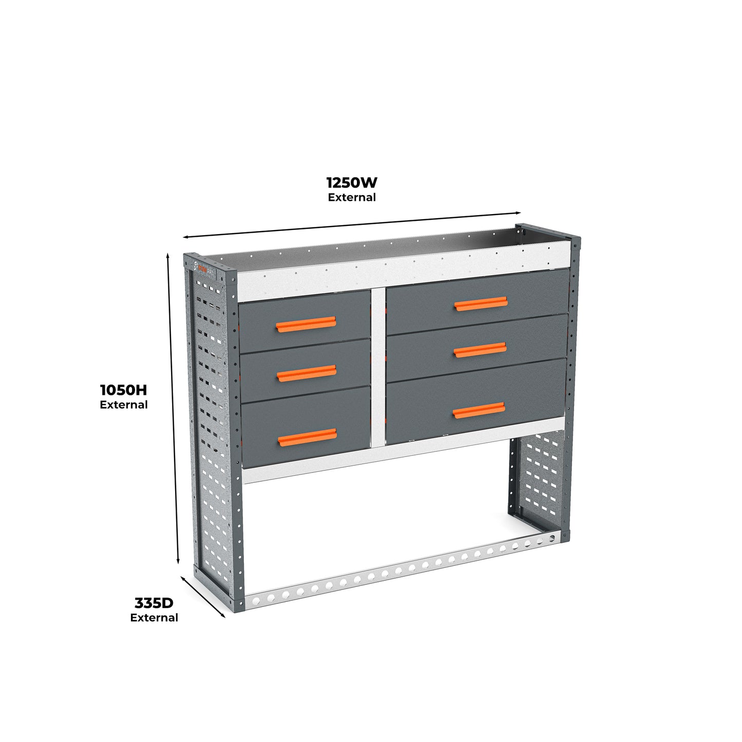Ford Transit Custom (2012-2024) L2H1 Panel Van - Full Racking Kit - 02