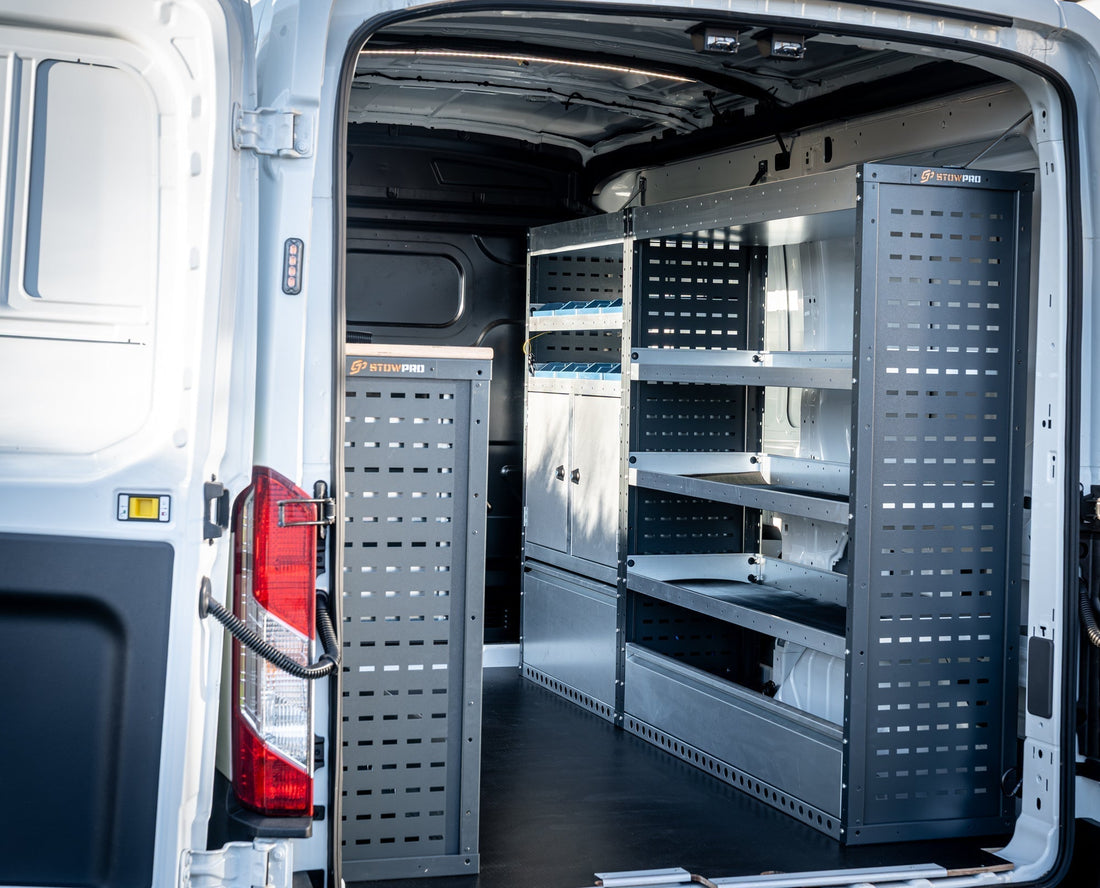 Ford Transit Van Racking & Electrical Installation – Pump Supplies (Bodmin) Case Study - StowPro