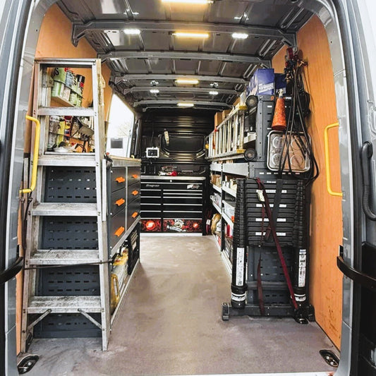 MAN TGE Van Racking Customer Install - Cadwallader Ltd - StowPro