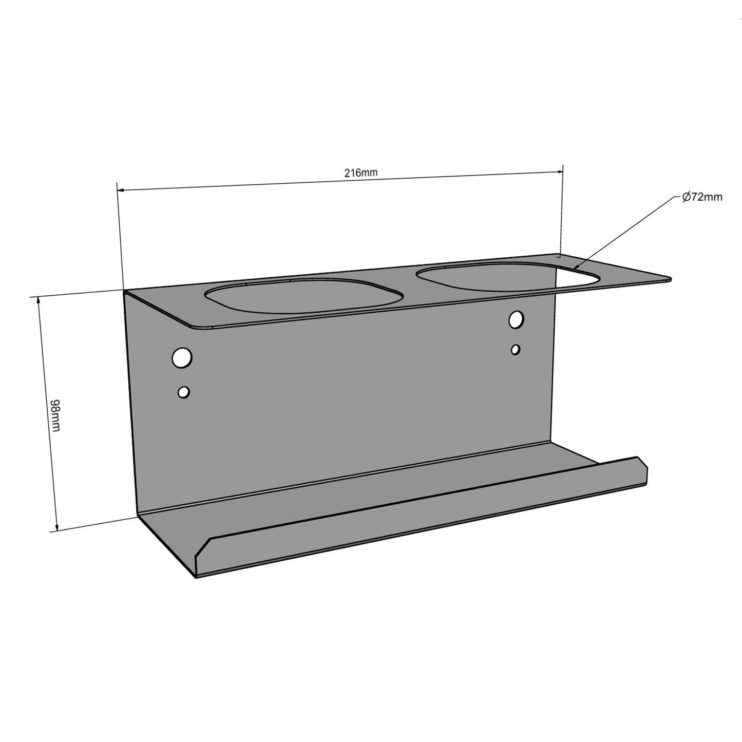 Aerosol Can Holder - 2 Location