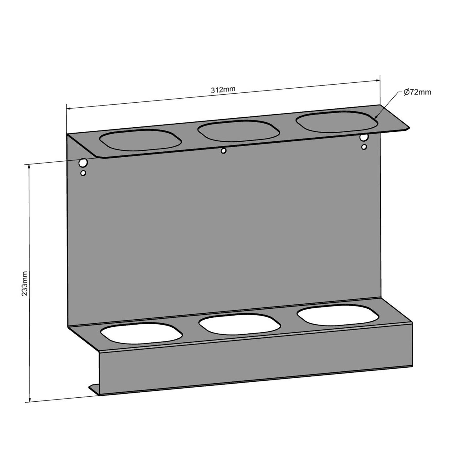 Foam/ Line Marker Can Holder - 3 Location