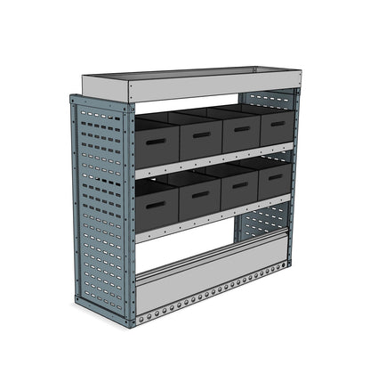BK002 nearside eurobin shelving unit