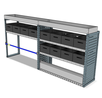 BK002 offside eurobin shelving unit