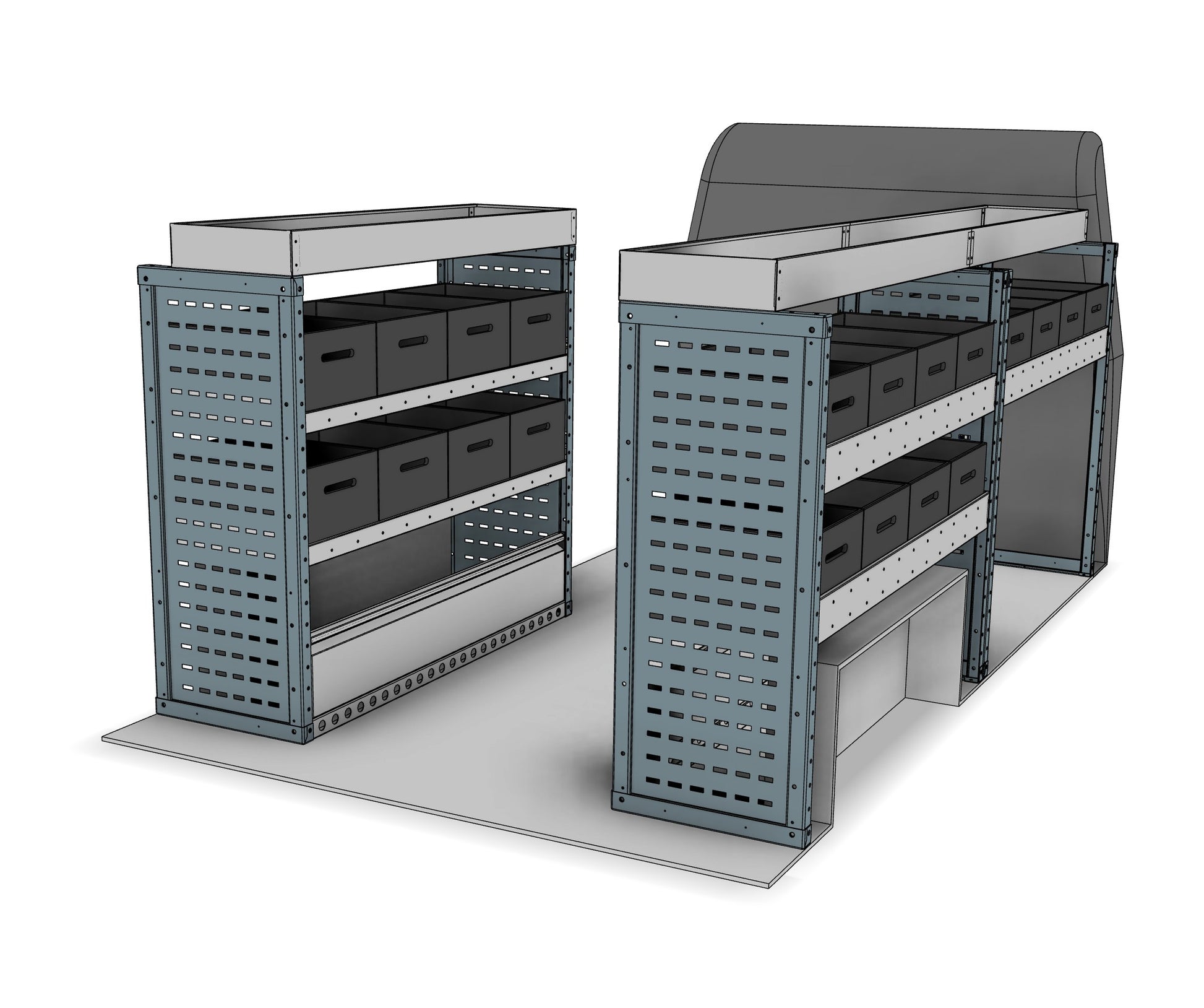 Eurobin van racking kit BK002