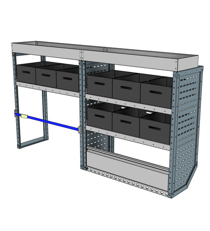 BK025 offside eurobin shelving unit