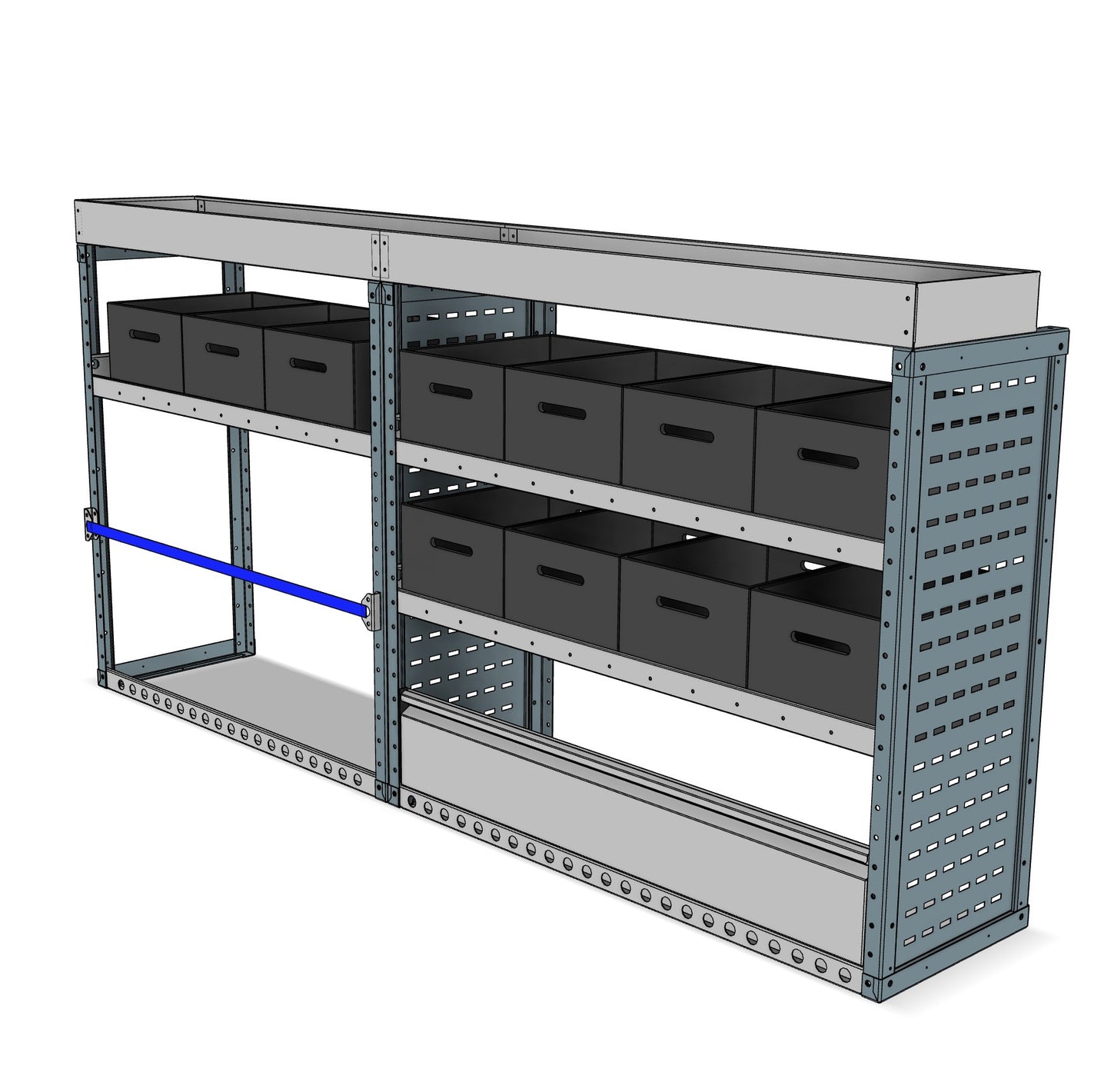 BK028 offside eurobin shelving unit