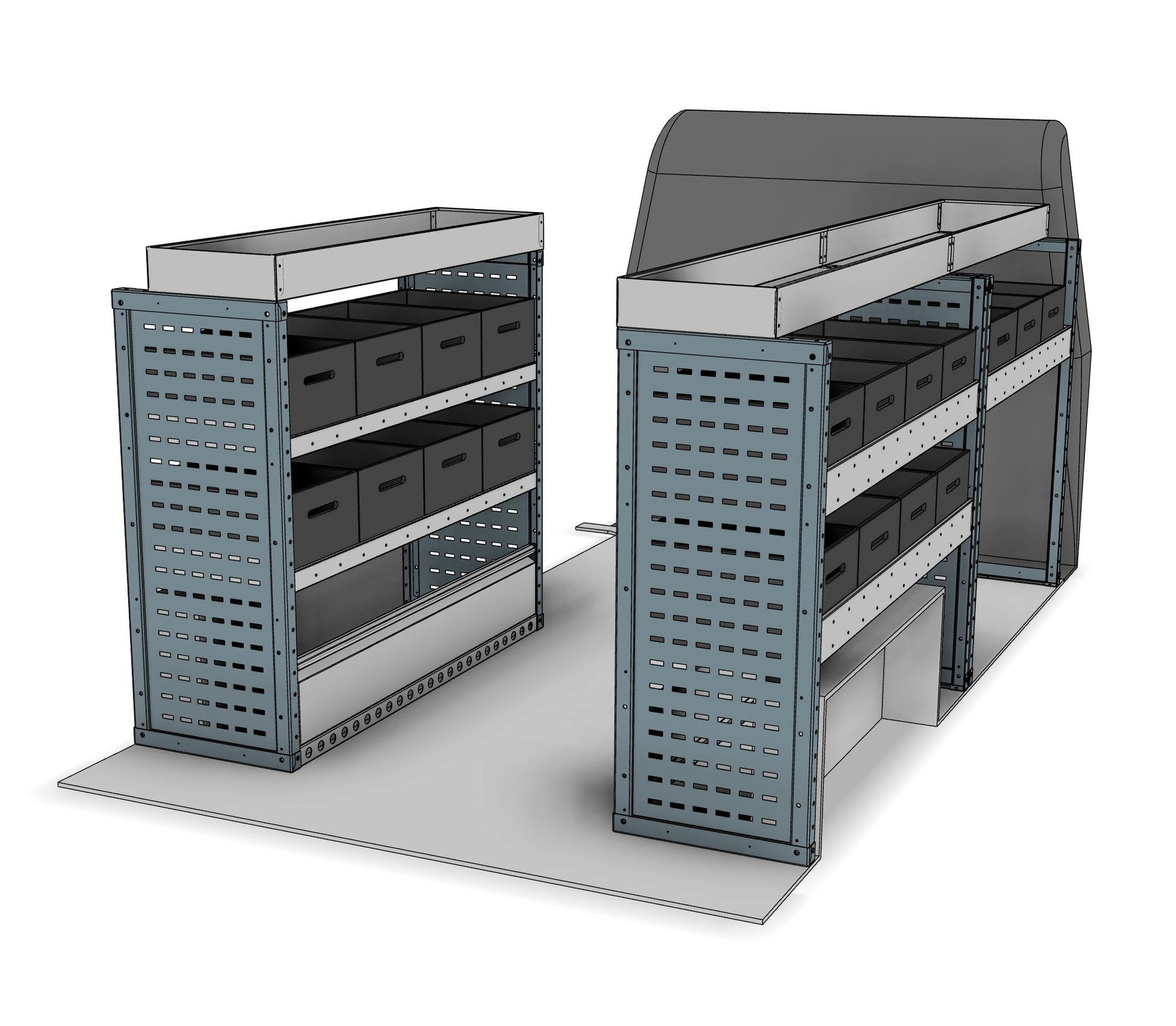 Eurobin van racking kit BK028
