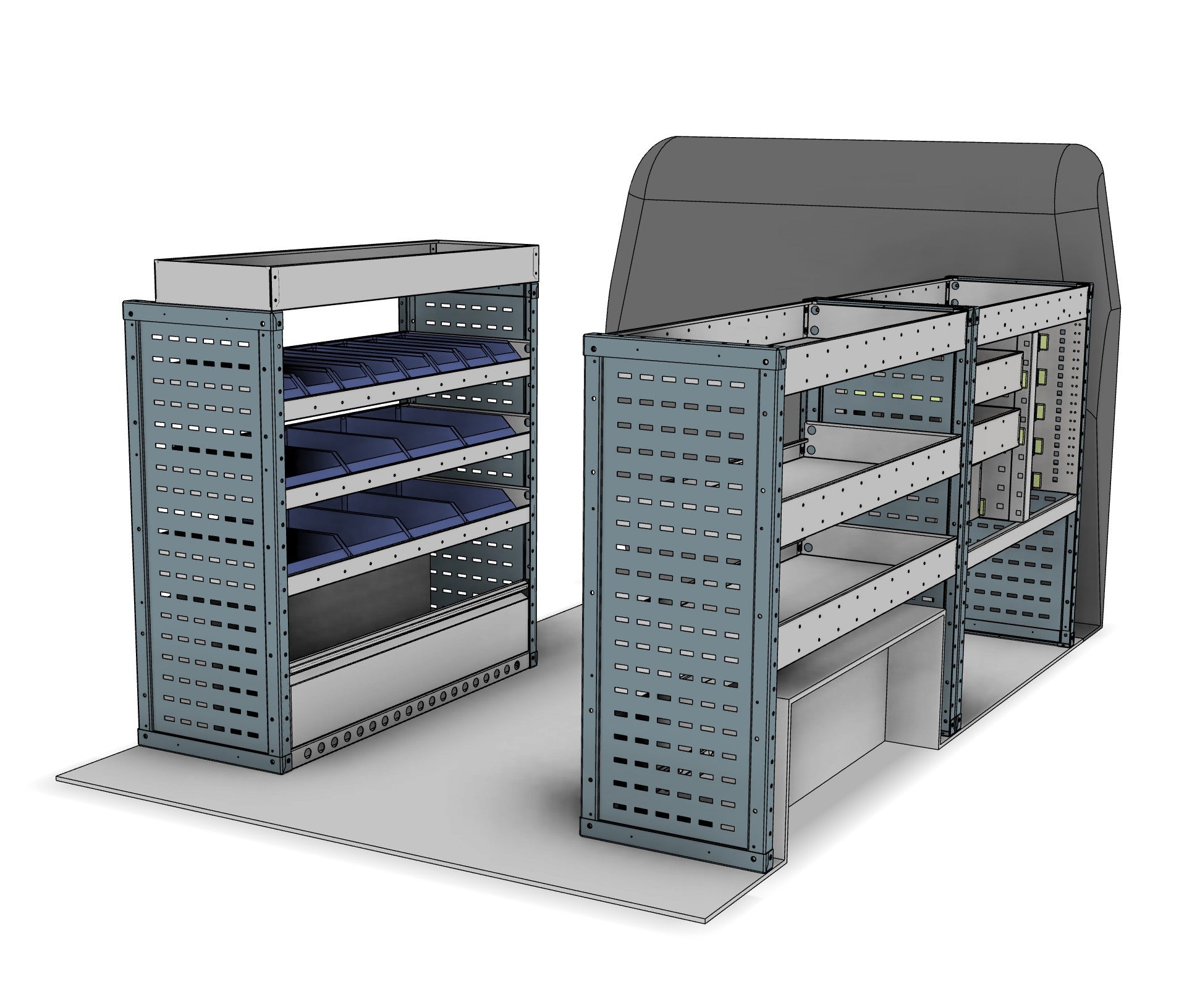 Service and maintenance van racking kit CK001