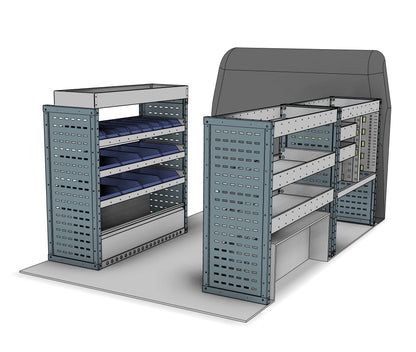 Service and maintenance van racking kit CK001