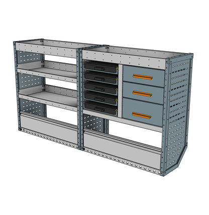 CK025 offside drawer and service case unit
