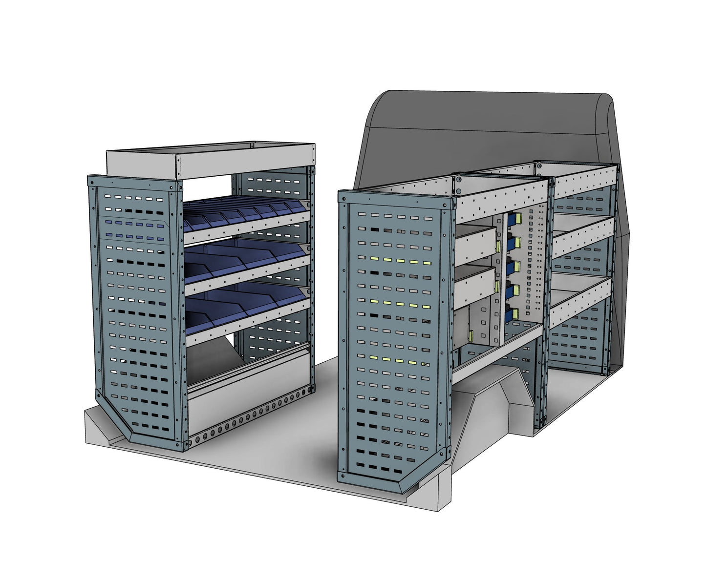 Service and maintenance van racking kit CK025