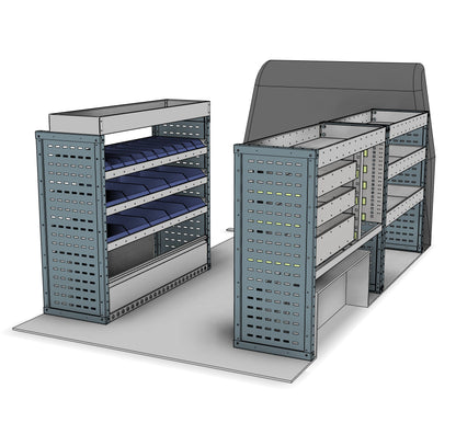 Service and maintenance van racking kit CK028