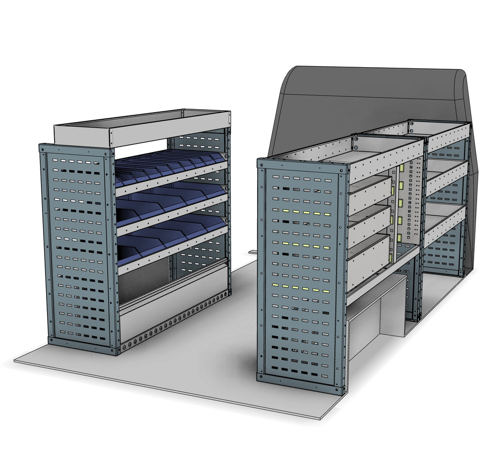 Service and maintenance van racking kit CK028