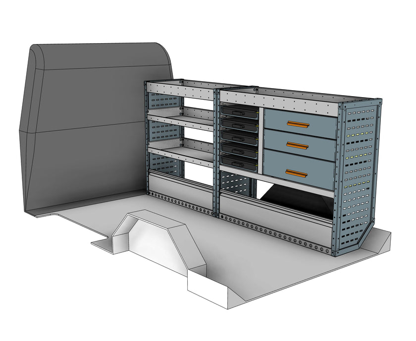 Service & Maintenance Van Racking - Offside