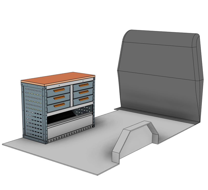 Auto Locksmith Van Racking - Nearside