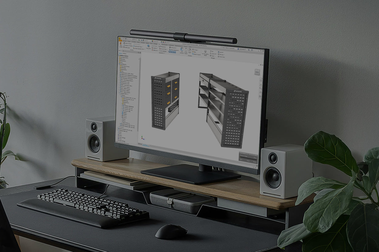 Van racking on computer