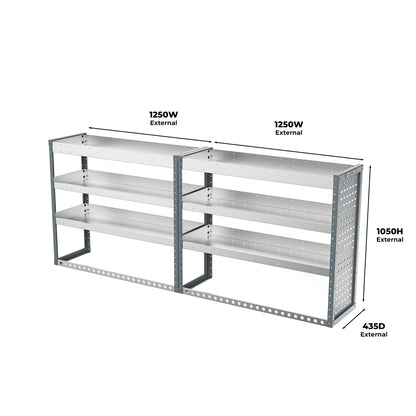 Ford Transit Custom (2024 - Onwards Mk2) L2H1 Panel Van - Van Racking Kit - 01