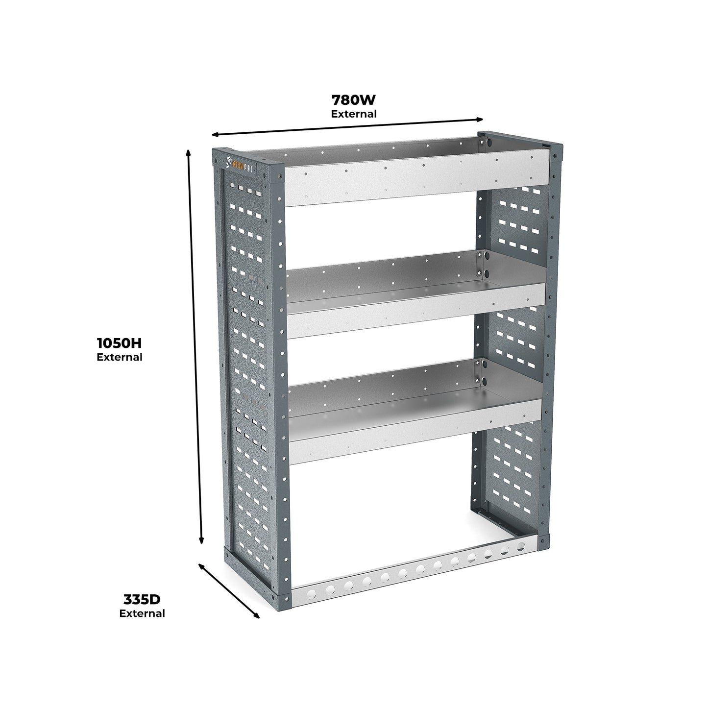 Ford Courier (2024 - Onwards Mk2) L1H1 Panel Van - Full Racking Kit - 01
