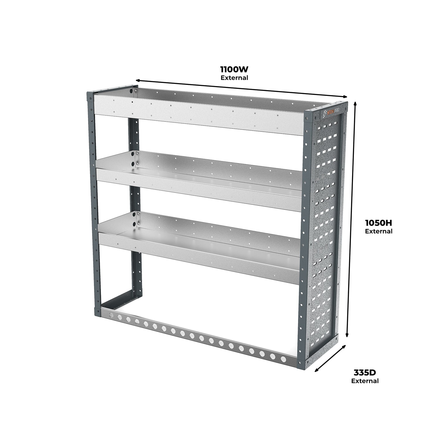 Ford Courier (2024 - Onwards Mk2) L1H1 Panel Van - Full Racking Kit - 01