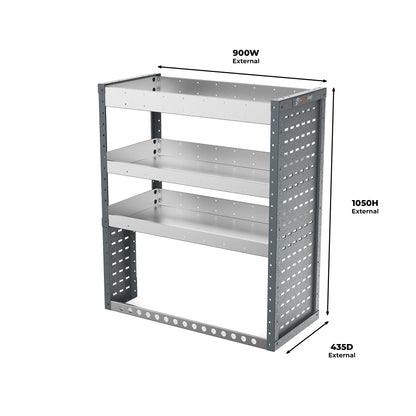 Ford Transit Custom (2012 - 2024 Mk1) L1H1 Crew Van - Full Racking Kit - 01