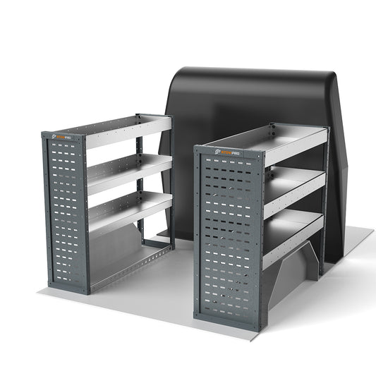 Ford Transit Custom (2012 - 2024 Mk1) L2H1 Crew Van - Full Racking Kit - 01