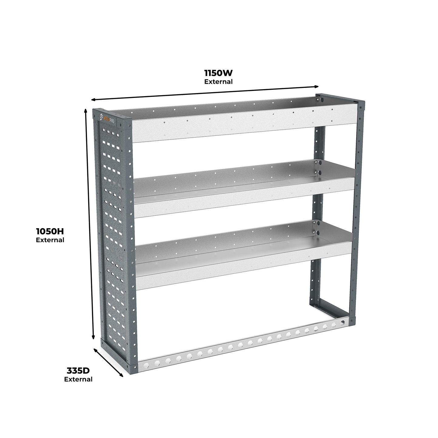 Ford Transit Custom (2012 - 2024 Mk1) L2H1 Crew Van - Full Racking Kit - 01