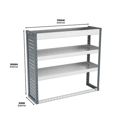 Ford Transit Custom (2012 - 2024 Mk1) L2H1 Crew Van - Full Racking Kit - 01