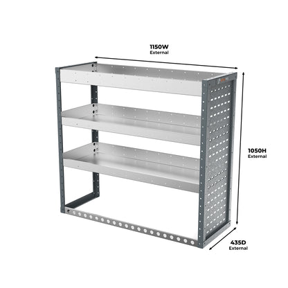 Ford Transit Custom (2012 - 2024 Mk1) L2H1 Crew Van - Full Racking Kit - 02