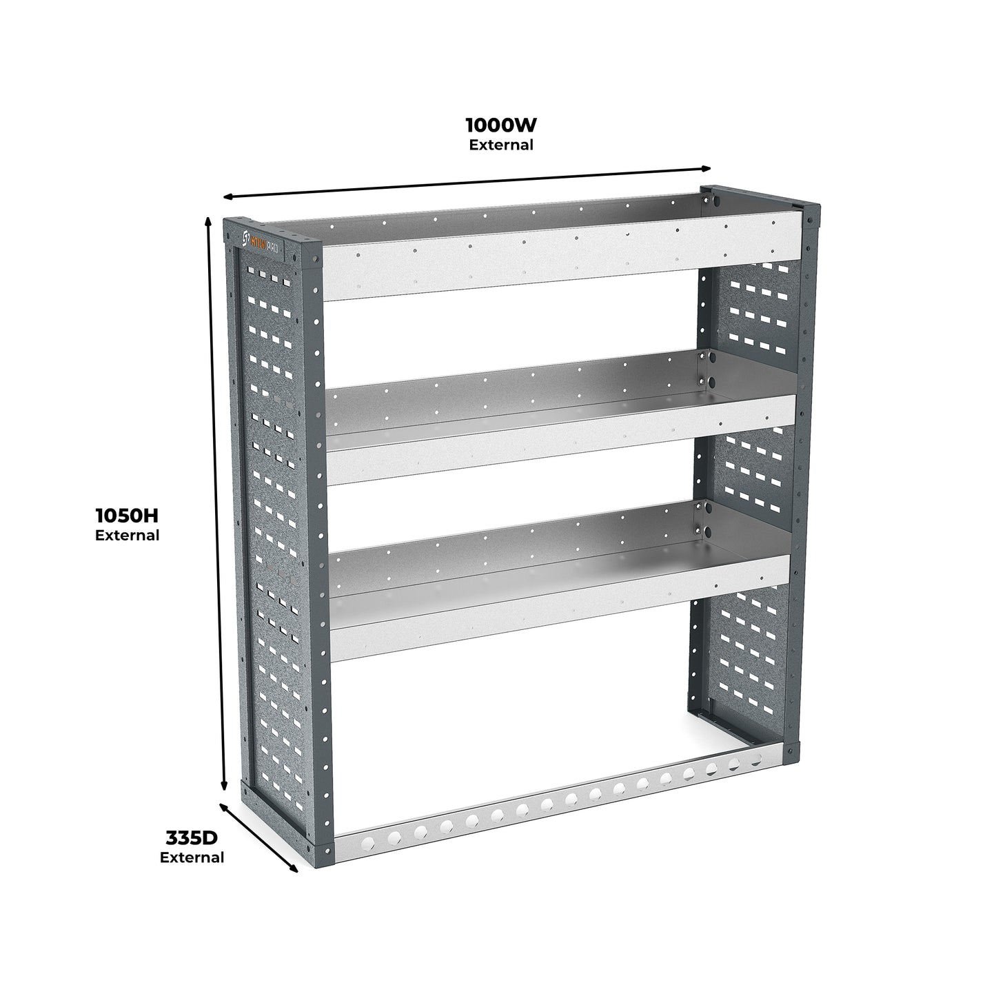 Ford Transit Custom (2012 - 2024 Mk2) L1H1 Panel Van - Full Racking Kit - 01