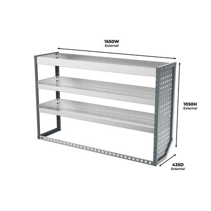 Citroen Dispatch (2016 - Onwards) Compact (XS) Panel Van - Full Racking Kit - 01