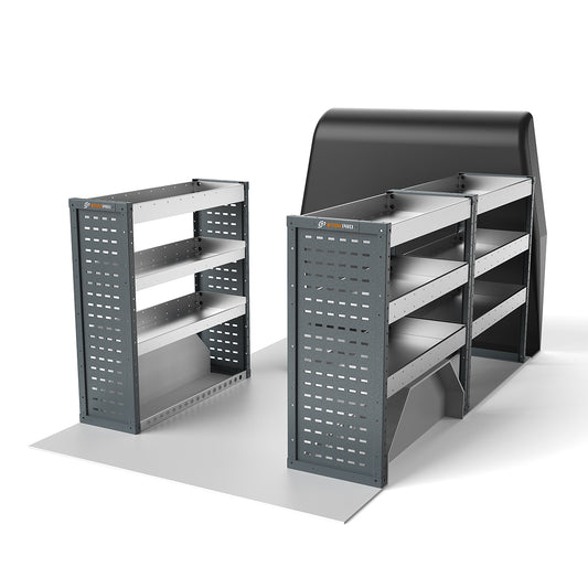 Ford Transit Custom (2012 - 2024 Mk2) L1H1 Panel Van - Full Racking Kit - 01