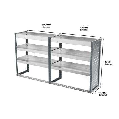 Ford Transit Custom (2012 - 2024 Mk2) L1H1 Panel Van - Full Racking Kit - 02