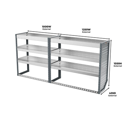 Citroen Dispatch (2016 - Onwards) Extra Large (XL) Panel Van - Full Racking Kit - 02