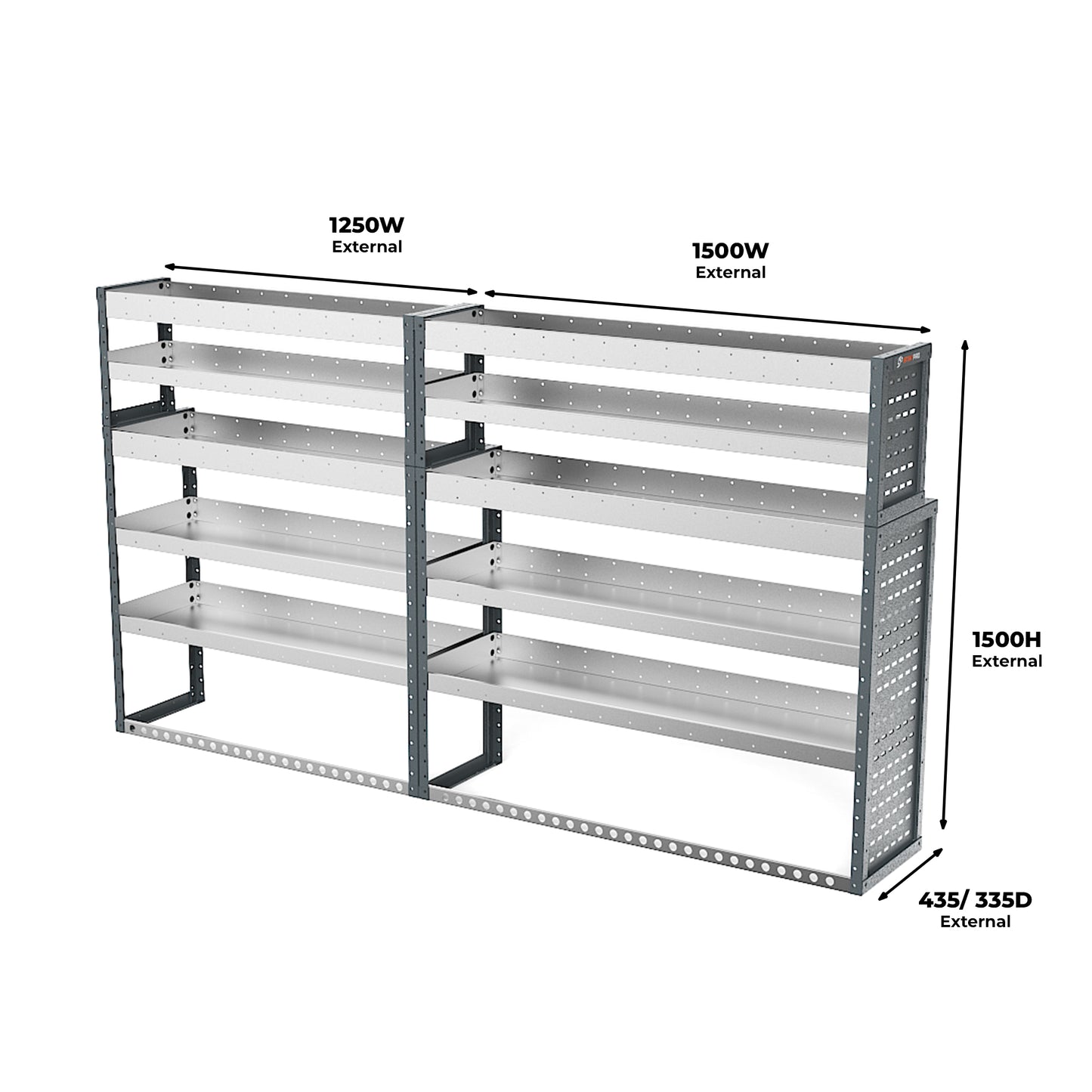 Volkswagen Crafter (2017 - Onwards) L3H2/H3 Panel Van - Full Racking Kit - 02
