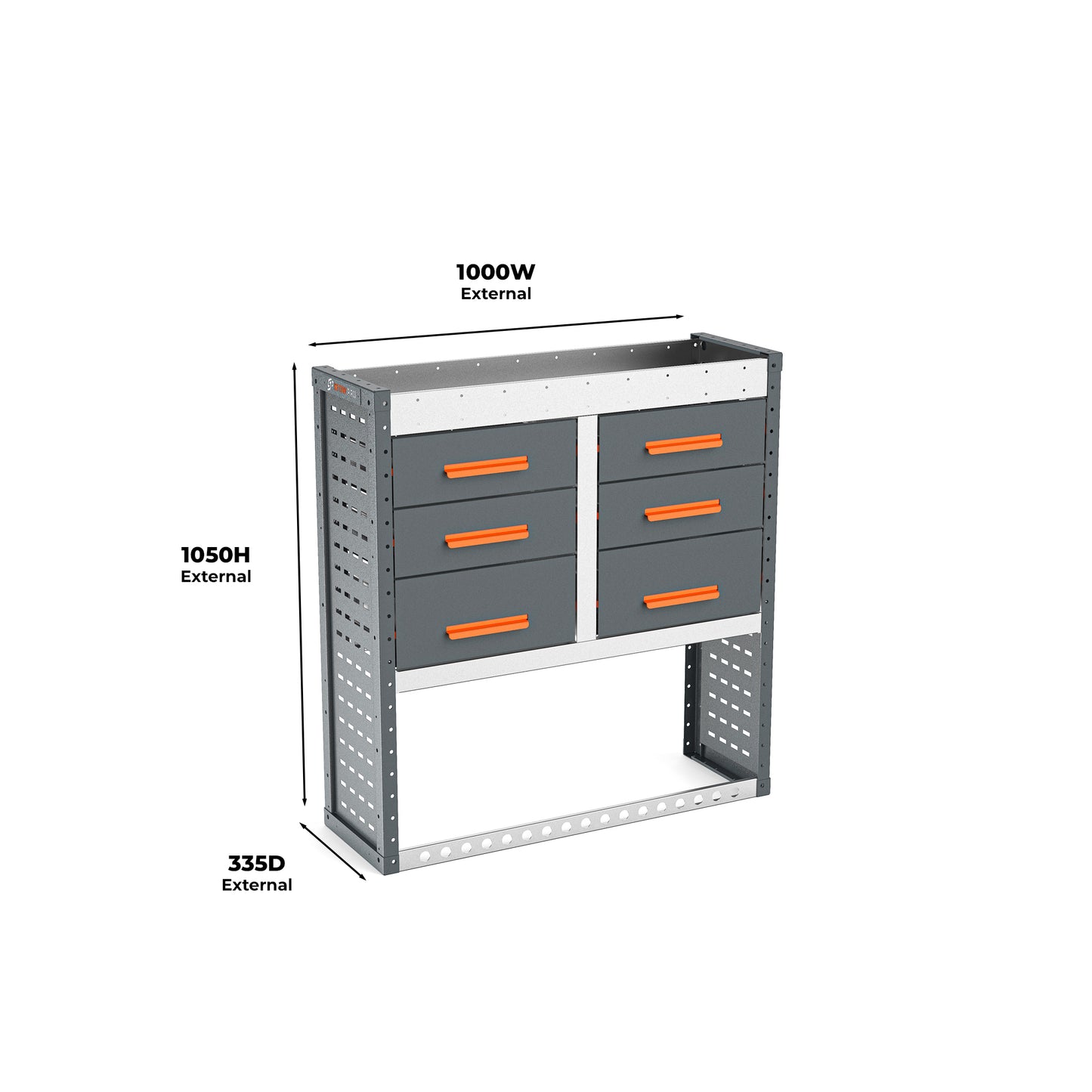 Ford Transit Custom (2012 - 2024 Mk2) L1H1 Panel Van - Full Racking Kit - 02