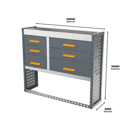 Ford Connect (2013 - Onwards) L1H1 Panel Van - Full Racking Kit - 02