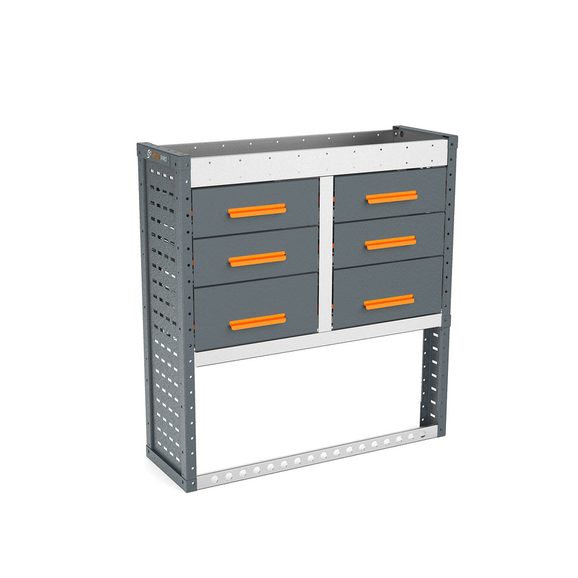 Van Workshop Racking System - Nearside
