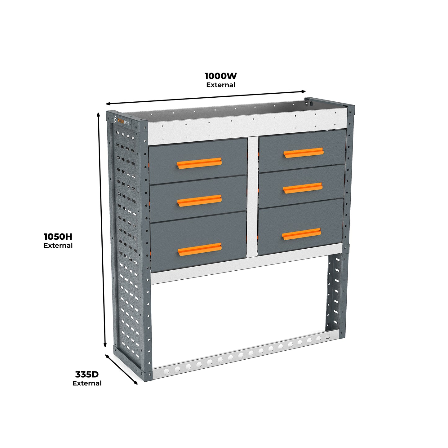 Ford Transit Custom (2012 - 2024 Mk1) L2H1 Crew Van - Full Racking Kit - 02