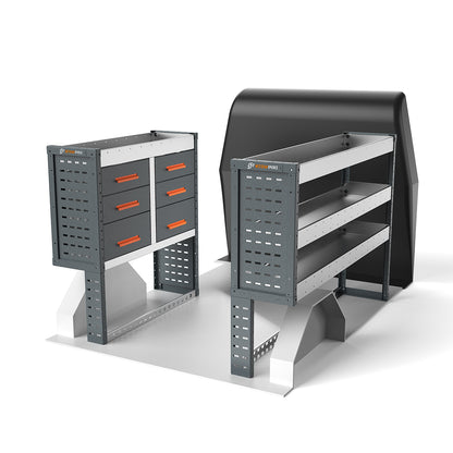 Vauxhall Combo (2012 - Onwards) L2H1 Panel Van - Full Racking Kit - 02