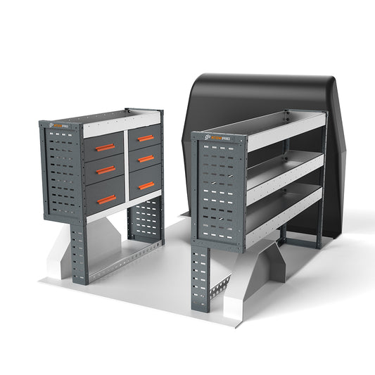 Vauxhall Combo (2012 - Onwards) L2H1 Panel Van - Full Racking Kit - 02