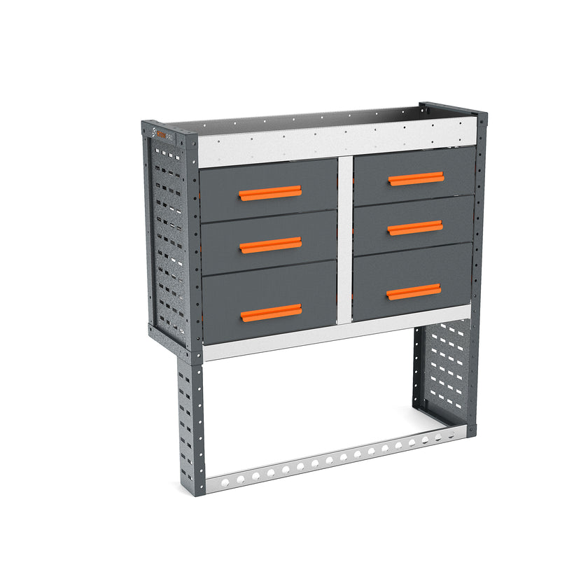 Van Workshop Racking System - Nearside