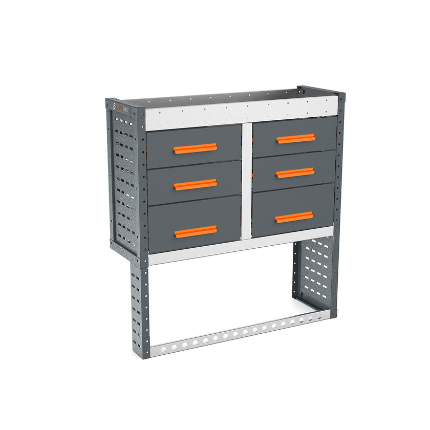 Van Workshop Racking System - Nearside