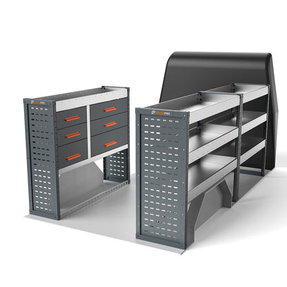 Volkswagen Transporter T5/T6 (2003 - 2025) L2H1 Panel Van - Full Racking Kit - 02