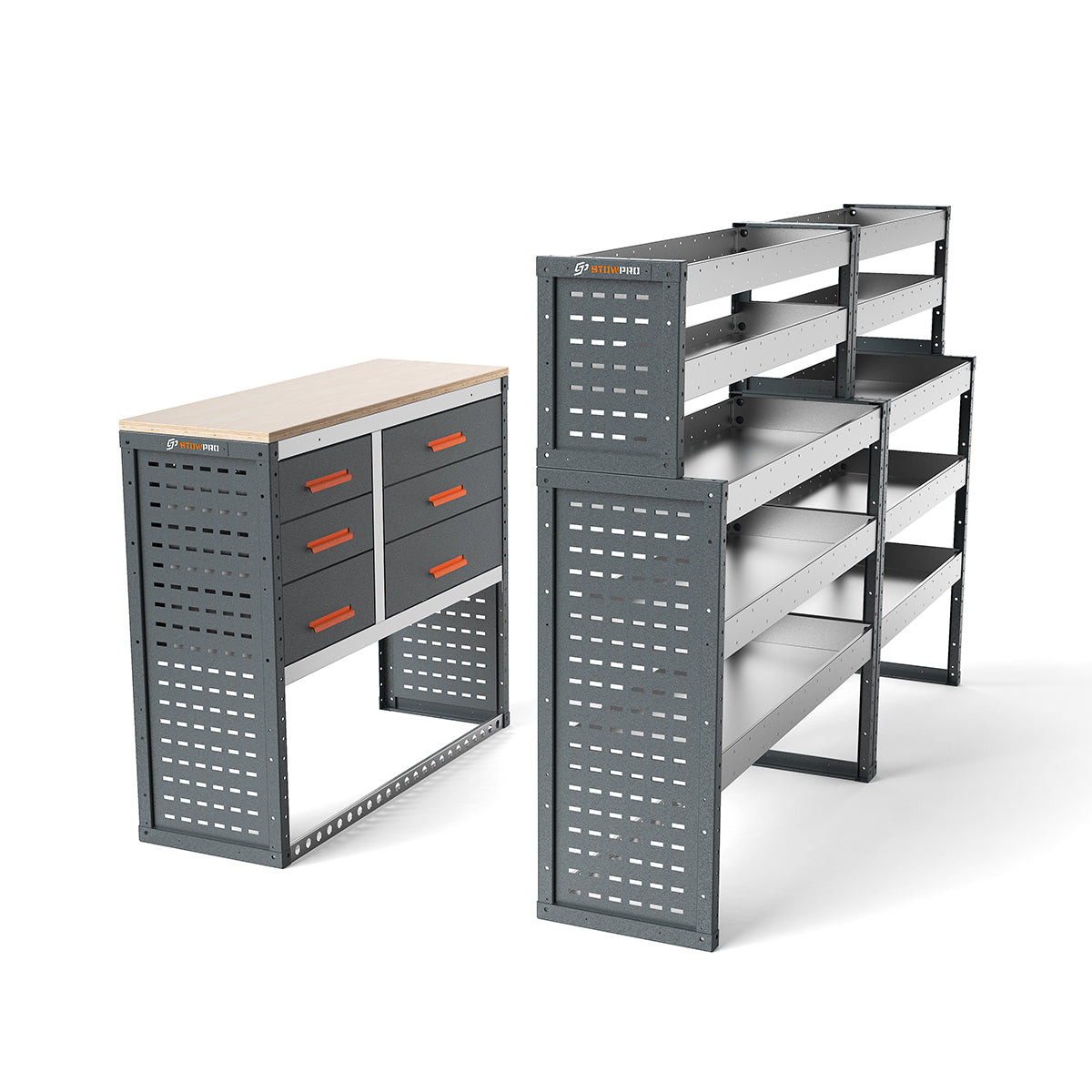 Mercedes Sprinter (2018 - Onwards) L1H1/H2 Panel Van - Full Racking Kit - 02