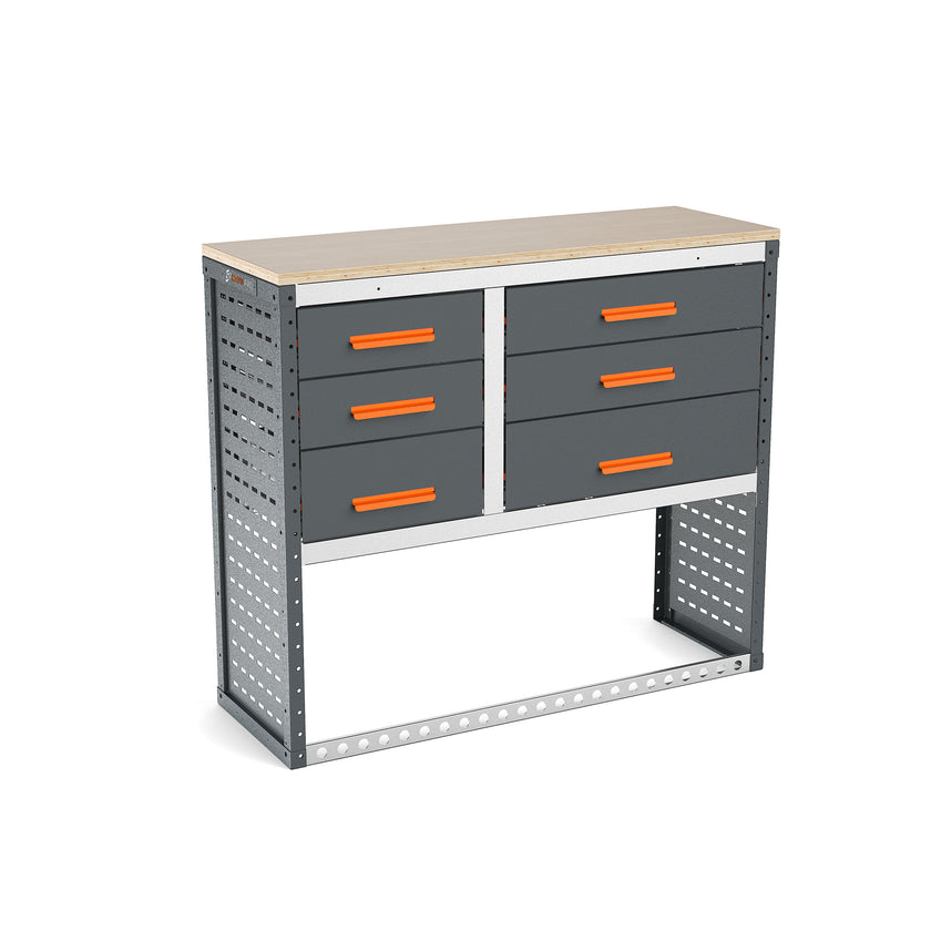 Van Workshop Racking System - Nearside