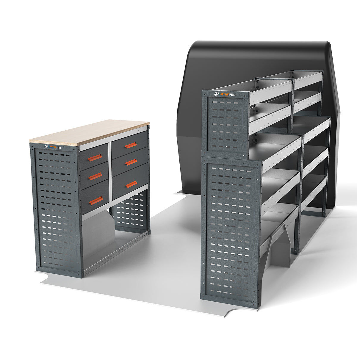 Iveco Daily (2014 - Onwards) L2H1/H2 Panel Van - Full Racking Kit - 02
